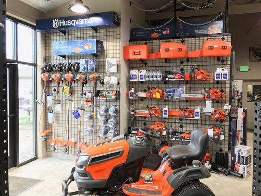 Birch Equipment is a full service Husqvarna dealer.