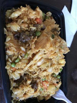 This is supposed to be Thai Pineapple Fried Rice. It’s awful, don’t bother!