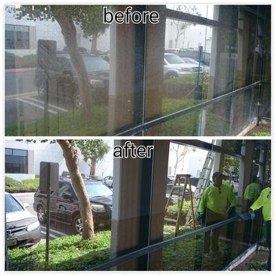 Window Cleaning at its best! We make sure that your windows will come out sparkly clean and shiny!
