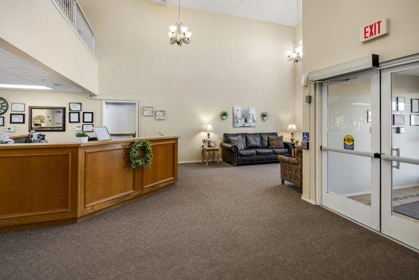 Bottom of the stairs to the front desk 2/2025