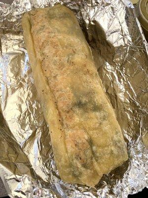 A nice sized burrito for $7! Offer good until 9/28/22.