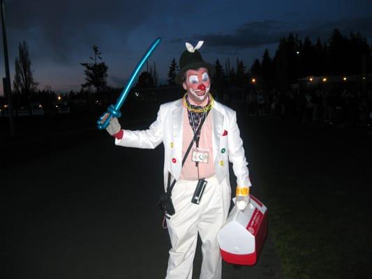 Jusby the Clown at Scramble 2012