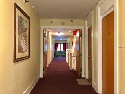 Our hallways on the second and third floor...