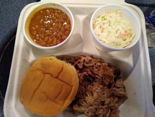 Pulled pork dinner.