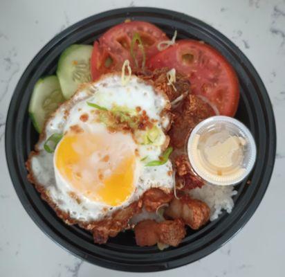 Fried Pork Belly Rice Bowl
