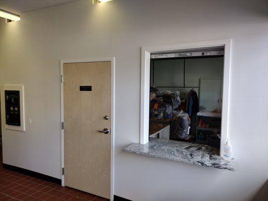 New ATM & wash/fold drop off counter