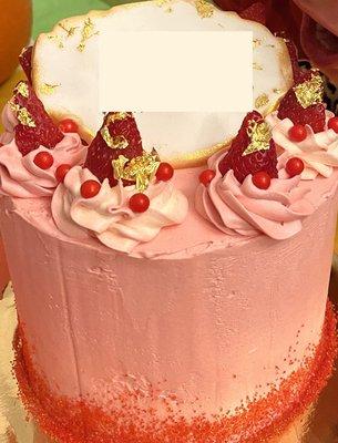 Strawberry multi-layer cake