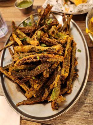 Okra fries