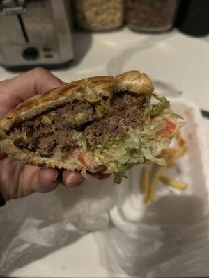 Double cheeseburger