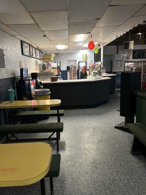 Interior and snack bar