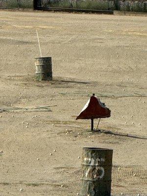 The yard markers are hard to read