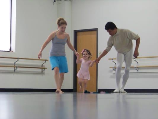 Having fun at our Mommy & Me classes.