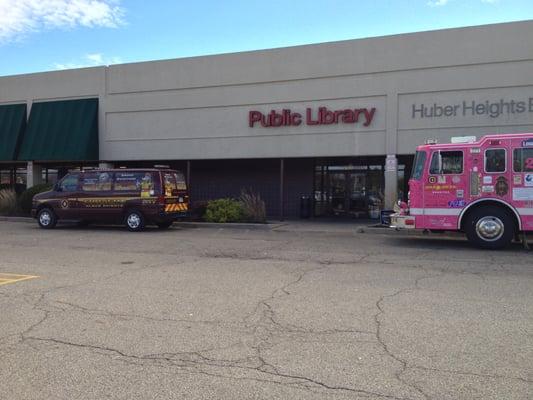 Huber Heights Fire Department brought the Pink Firetruck to the library for story time! (October 2012)