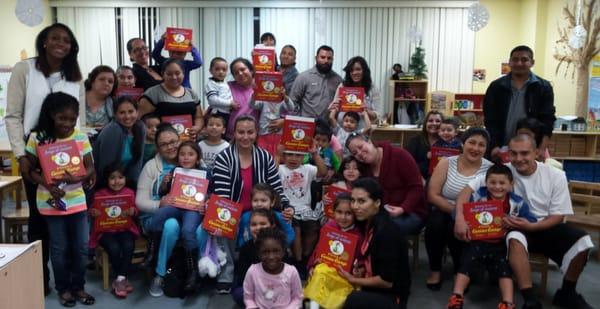 Families kicked off their 30-week Take Home Book Bag program, with a bang!
