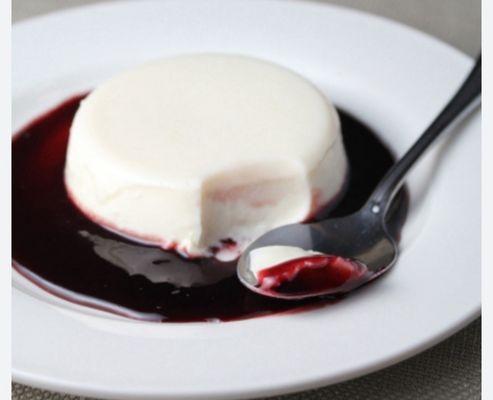 Panna Cotta with Berry Coulis