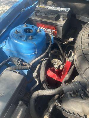 And My starter is in the trunk. At least he left that I guess.