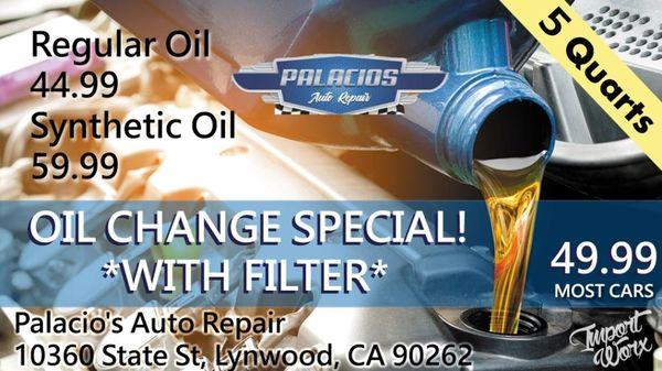Oil change special!