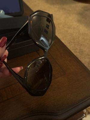 as the lady stated horribly destroyed and scratched up and ruined sunglasses not a scratch on them