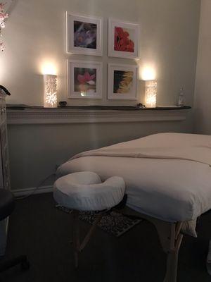 Ahhhh... this warm cozy massage table awaits your arrival.