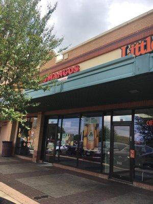 Outside -- next to Subway