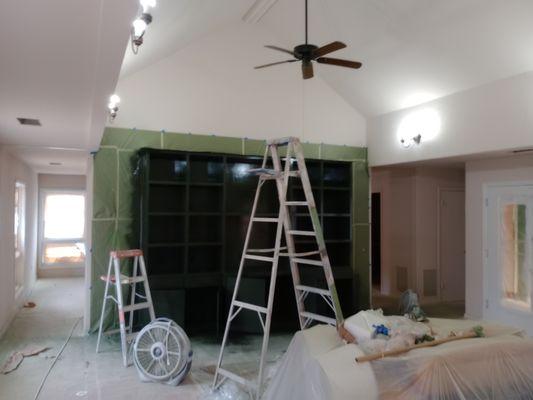 Stanley lamb Blasting and painting .