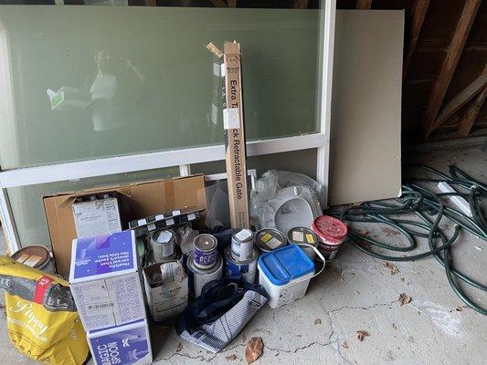 Things Jose cleared out for me.