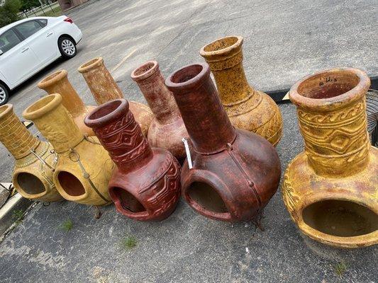 Chimineas for $100 apiece
