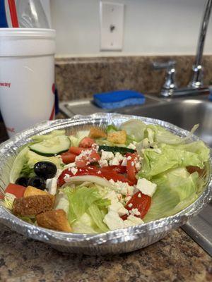 12 bucks for a salad that had nothing in it