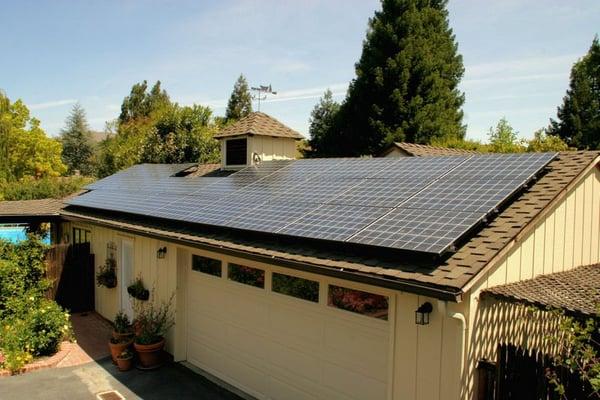 Residential system in Danville, CA - - it paid for itself in 7 years. Now they have free electricity.