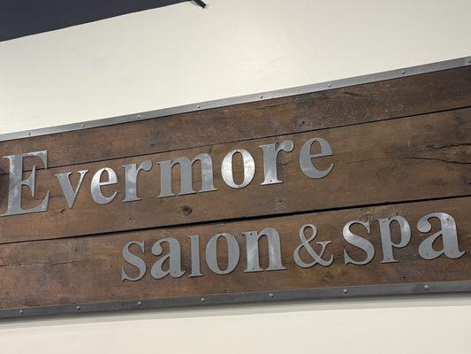 Evermore Salon & Spa sign