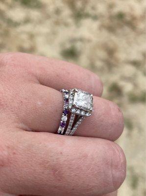 Wedding Band from Main St, engagement ring is not