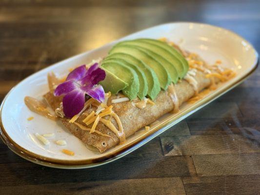 Chipotle chicken crepe