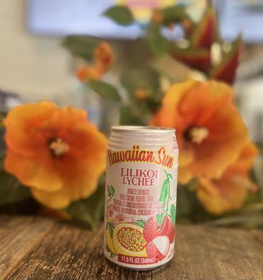 Lilikoi Lychee Hawaiian Sun~ I LOVE lychee and passion fruit & it comes in a cute pink Spring can!