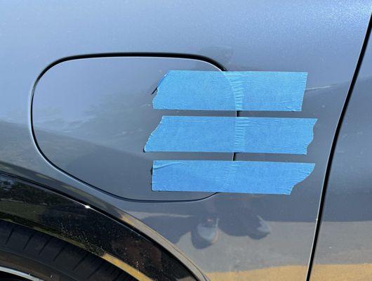 3 weeks and counting of driving around with tape on my car due to KGF incompetence.