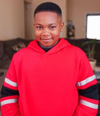 Medium bald fade with sharp hairline