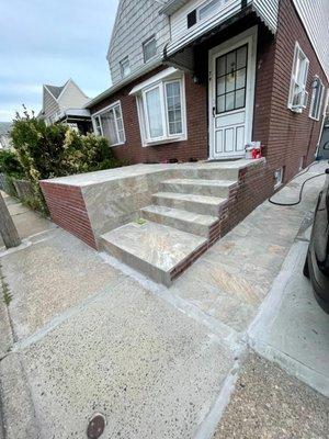 New stairs, tiles , concrete work