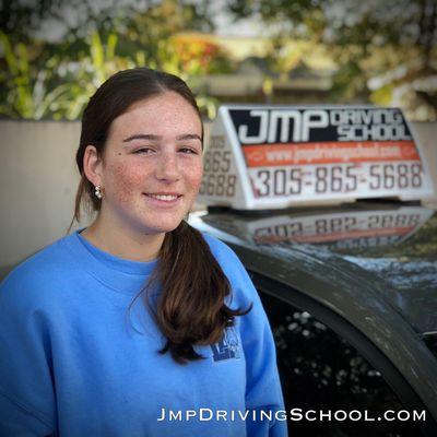 Mia is another happy customer passing the #drivingexam with #jmpdrivingschool.  You can be the next one. https://linktr.ee/JMPdriving