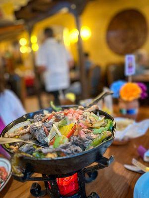 BEEF and chicken FAJITAS combo