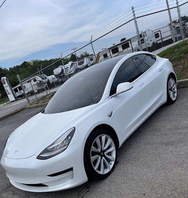 Tesla tint application