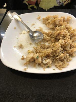 Shrimp Fried Rice (added garlic)