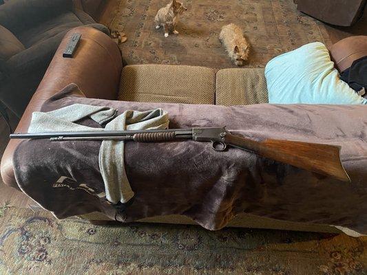 1909 Winchester 22LR gallery gun.