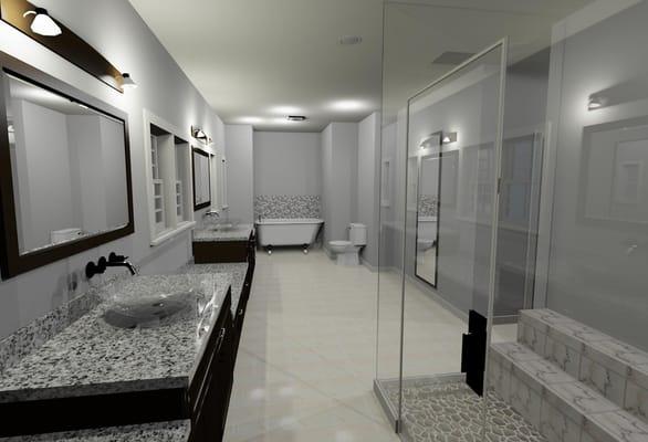 Bathroom renovation.