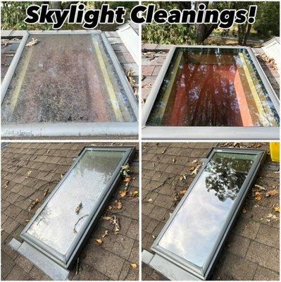 Here is some phots of our skylight cleanings! Call today to get your skylights cleaned before winter! (412) 977-1311