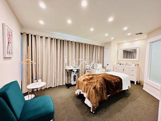 Facial treatment room . Love it