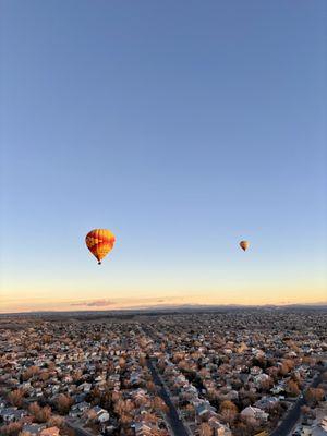view from the hot air balloon