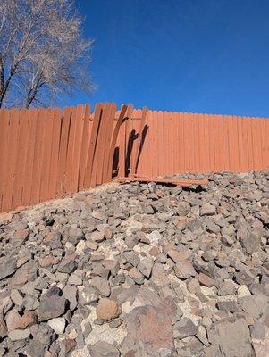 Community fence line