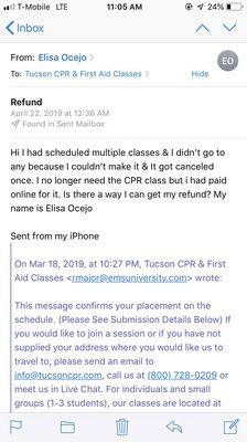 Emails from the company