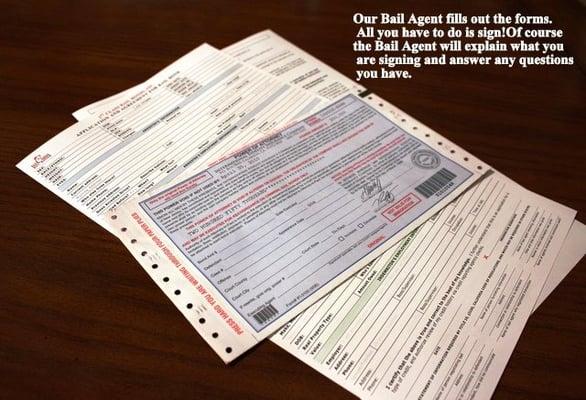 Bail Bond Application and Bail Bond