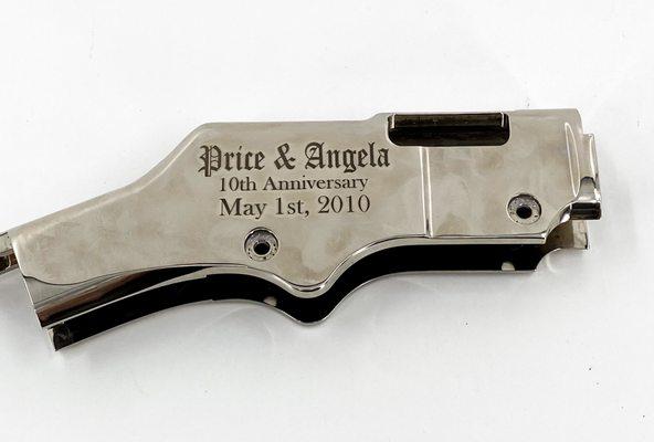 Gun with Custom Engraving Work