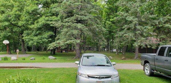 more pics of the parking area by the lake